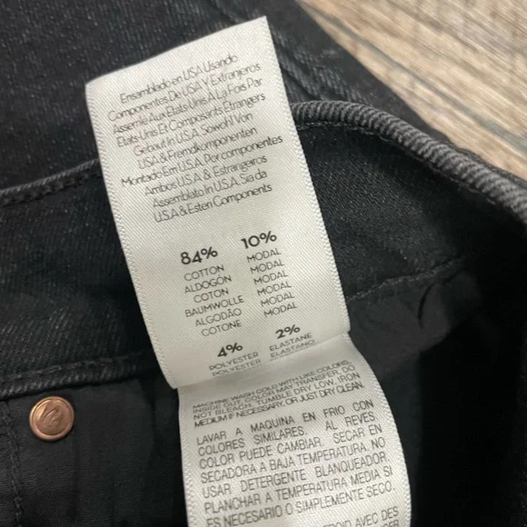 MOTHER THE SWOONER DAGGER ANKLE FRAY JEANS BAA BAA BLACK SHEEP sz‎ 28 - Picture 12 of 14